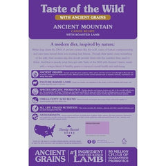 Taste of the Wild con granos antiguos ofrece energía sostenida mediante granos ancestrales.