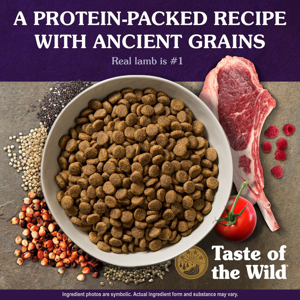 Taste of the Wild ingredientes de calidad: carne real y fuentes esenciales.