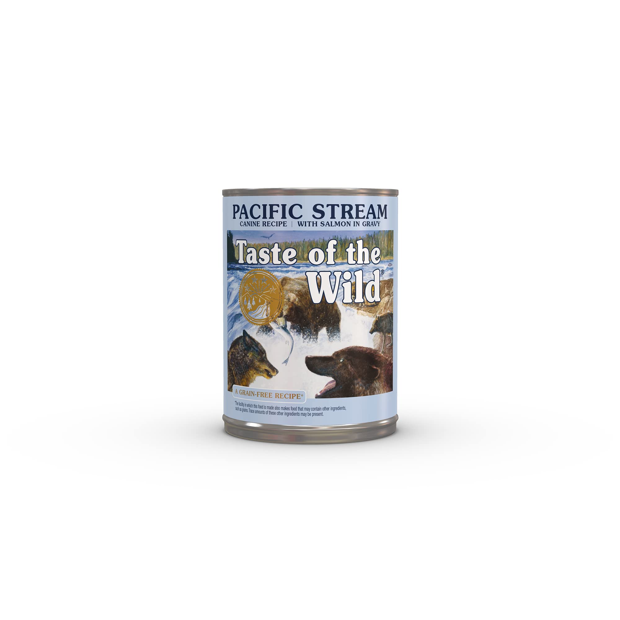 Taste of the Wild Pacific Stream-salmón-en-gravy-lata, plato húmedo para perros