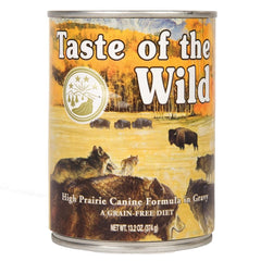 Taste of the Wild High Prairie lata para perro con venado y bisonte, sabor intenso y nutrición equilibrada