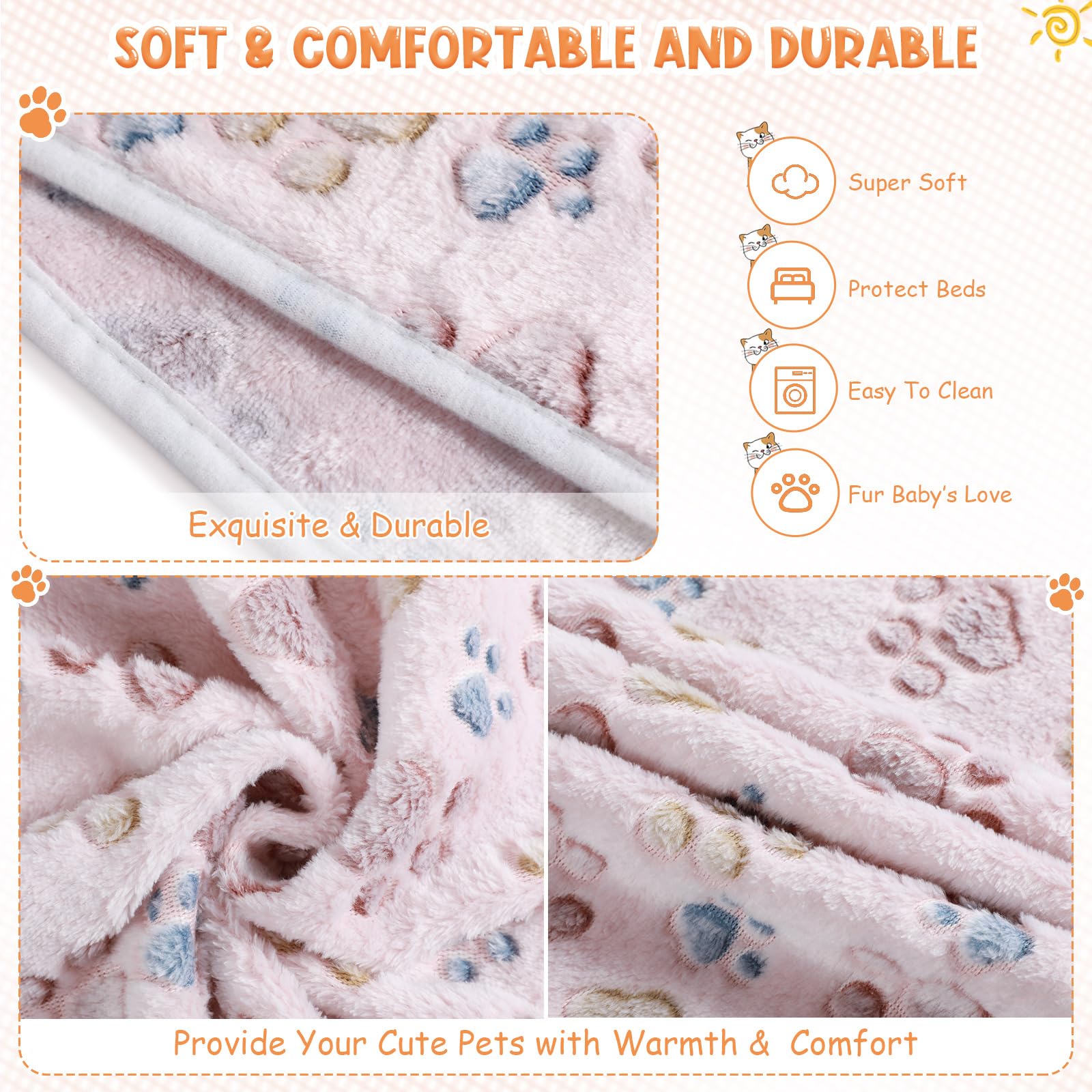 Manta Tatuo lavable y duradera beige, fácil de limpiar