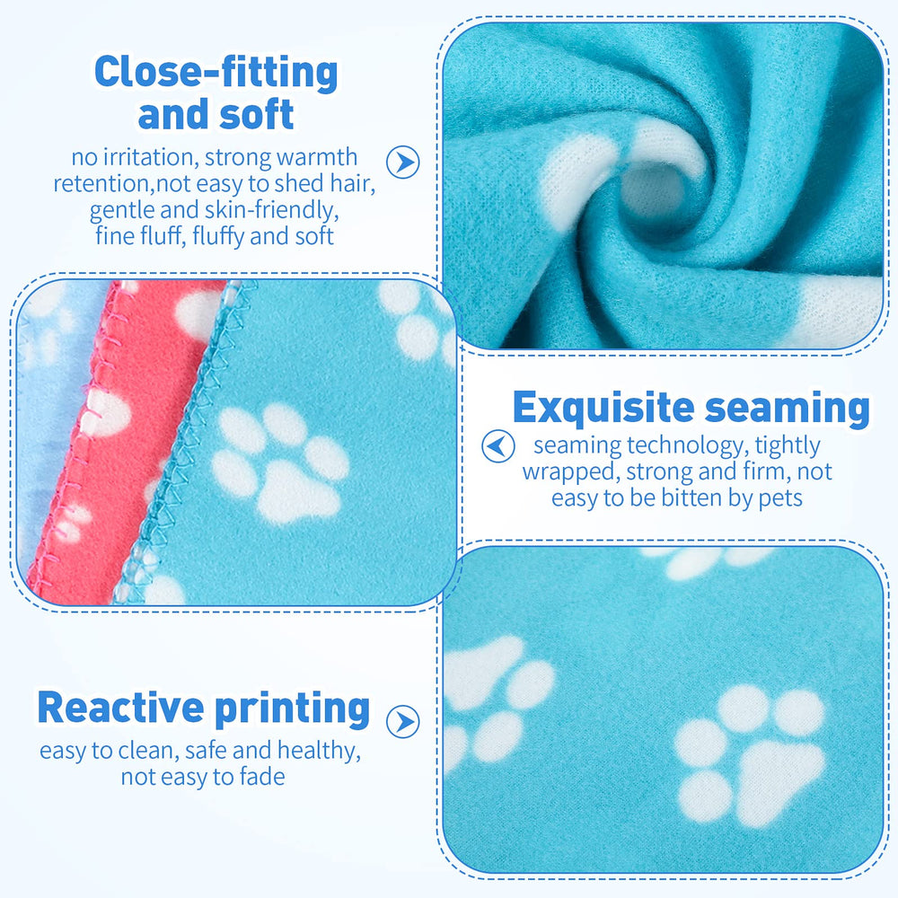 Manta Tatuo doble cara franela, textura suave para cachorros.
