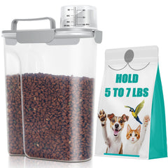 TBMax Contenedor para alimentos de mascotas con capacidad de 6 cuartos y cierre hermético.