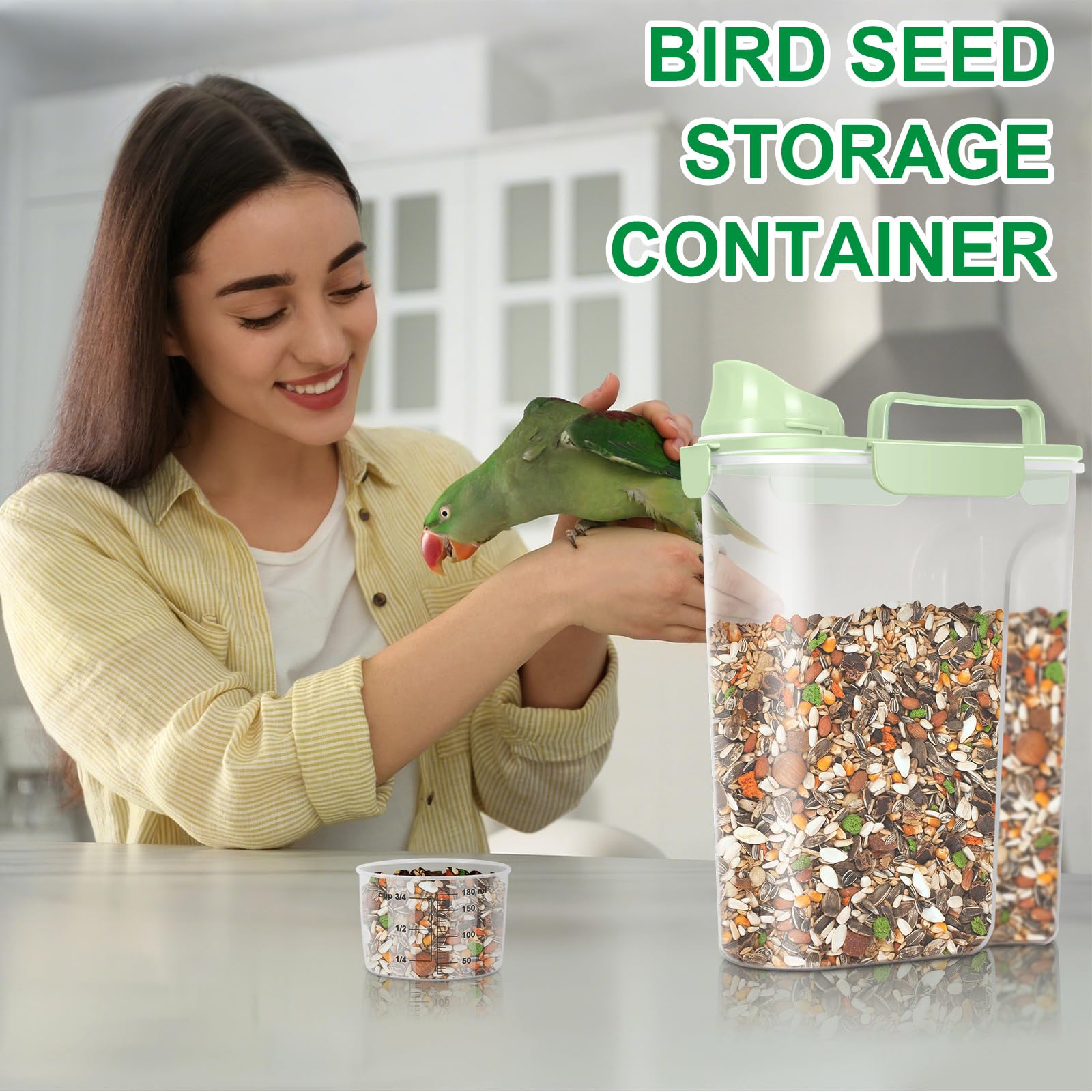 TBMax uso versátil para interiores y exteriores, ideal para semillas de aves.