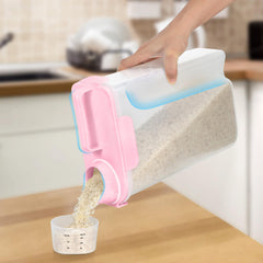 TBMAXS contenedor-arroz-10l boquilla ergonomica para verter con una mano