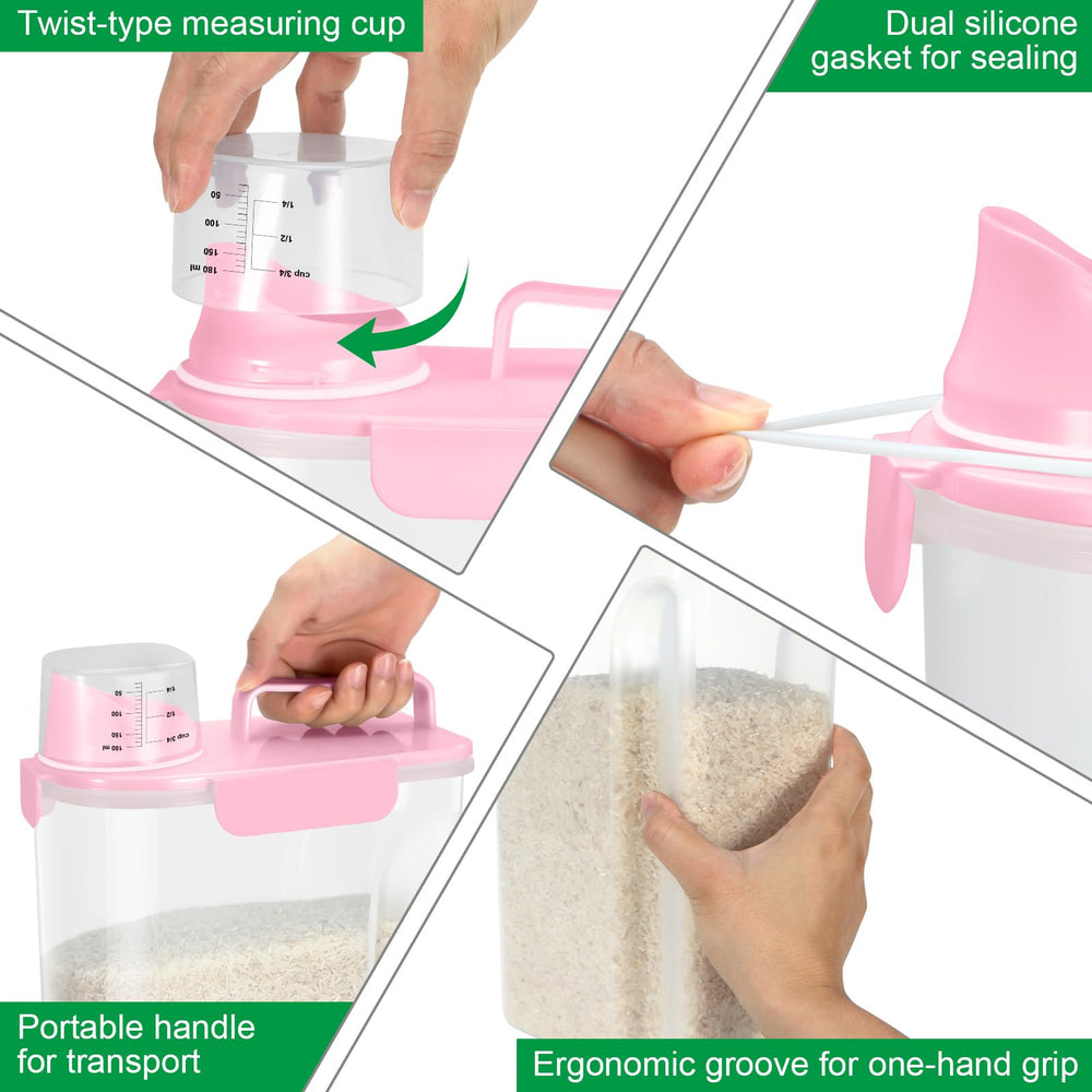 TBMAXS contenedor-arroz-10l organización despensa para cocina ordenada