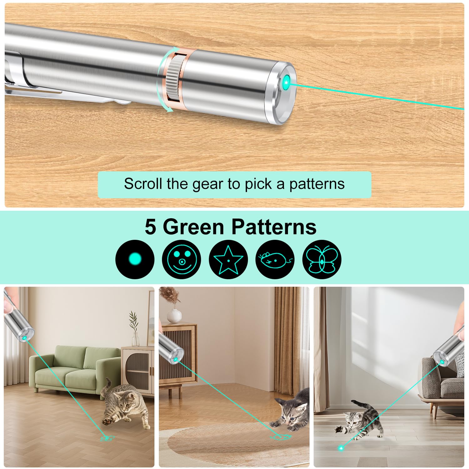 TBTeek Juguete Gato Diseño Bolígrafo Mini: compacto y portátil para llevar