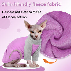 Ropa para piel sensible de T'CHAQUE Sphynx, diseño grueso y elástico.