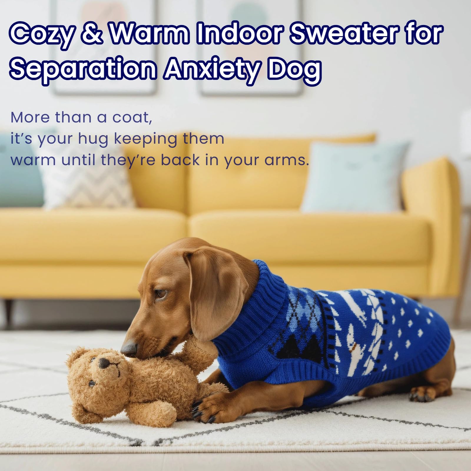 T'CHAQUE suéter dachshund ajuste espalda completo para cuerpos alargados
