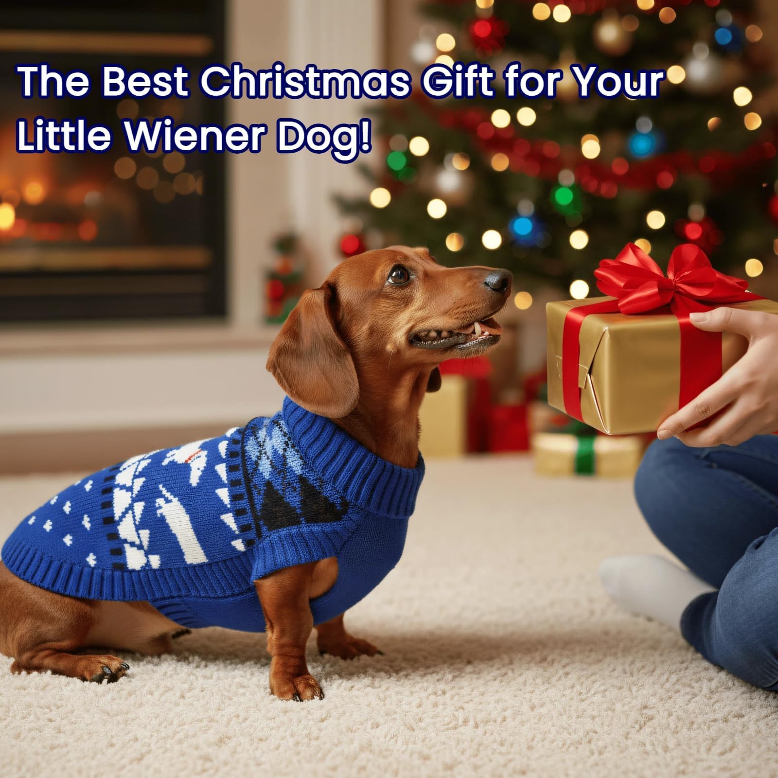 T'CHAQUE suéter dachshund para invierno: ideal en días fríos
