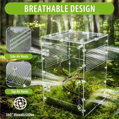 TCooSo ventilación 360 grados garantiza flujo de aire constante para el reptil.