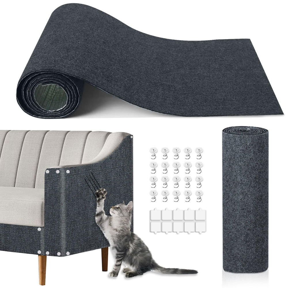 TEBANTY Alfombrilla rasguño para gatos en tamaño extra grande protegiendo muebles