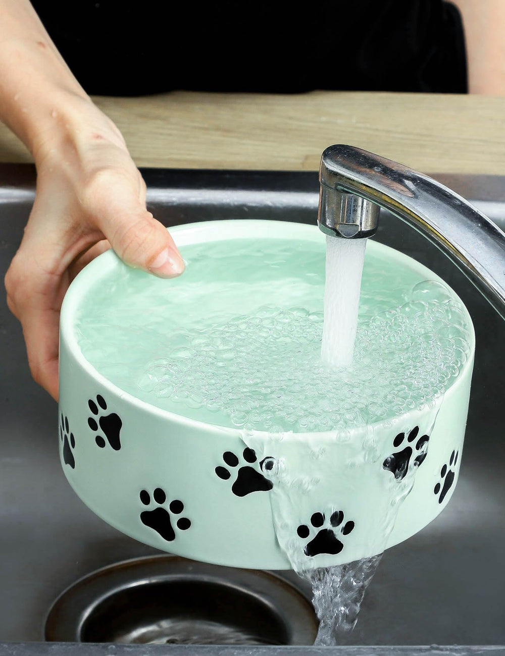 TEAKISS tazón apto para comida y agua; uso diario recomendado.