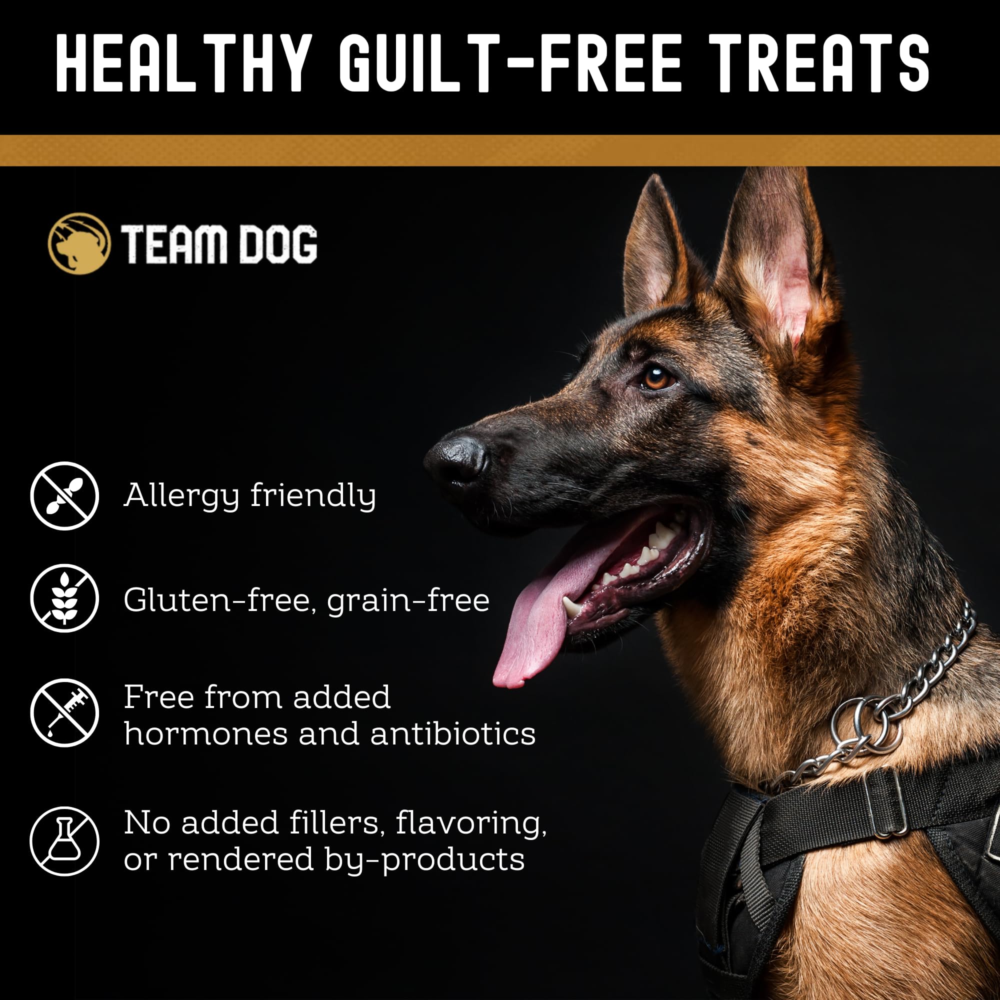 Team Dog formulada por ex Navy SEAL y nutricionistas caninos.