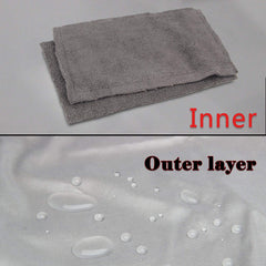 Bandas Teamoy para perro con forro gris suave para mayor confort.