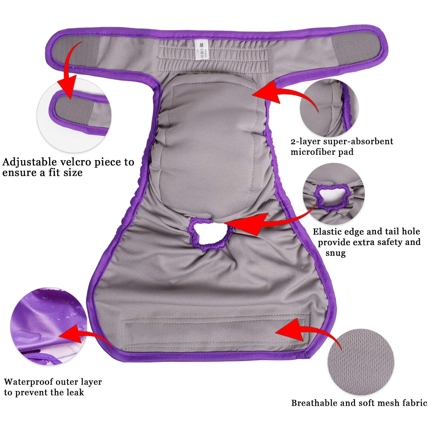 Capa exterior impermeable PUL de Teamoy evita fugas.