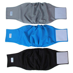 Teamoy pañales para perro macho negro, absorbentes para marcaje diario.