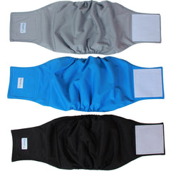 Teamoy pañales reutilizables para machos en negro, ajuste cómodo y absorción para uso diario.