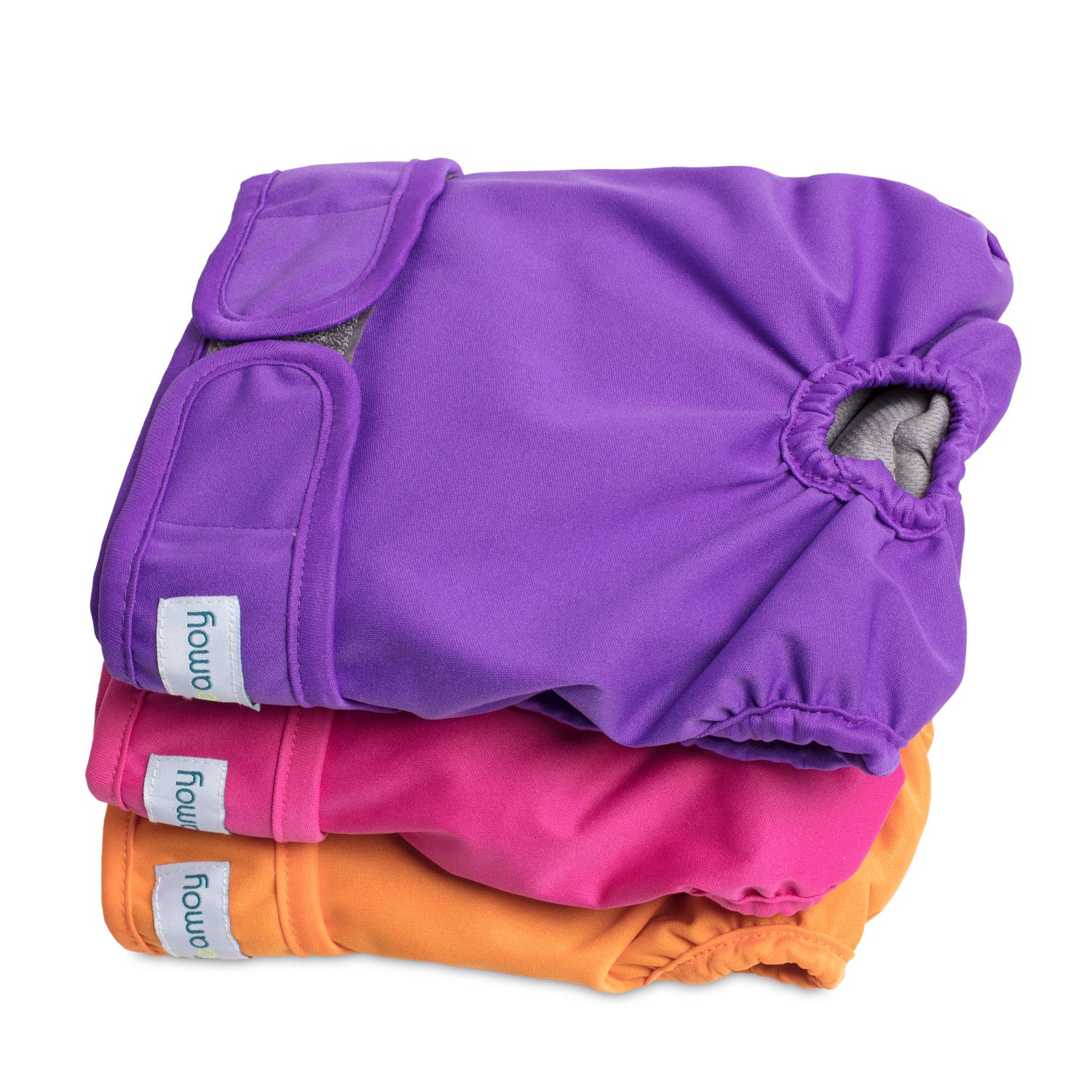 Teamoy pañales reutilizables para perras con forro gris, comodidad y protección.