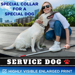 TECEUM collar servicio perros con impresión Perro de Servicio