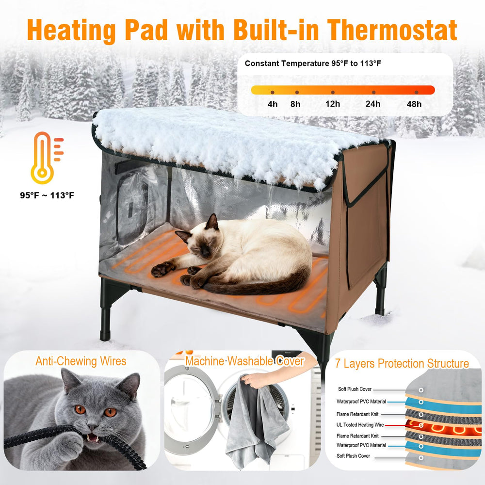 TechTail carcasa impermeable y diseño duradero para uso al exterior.