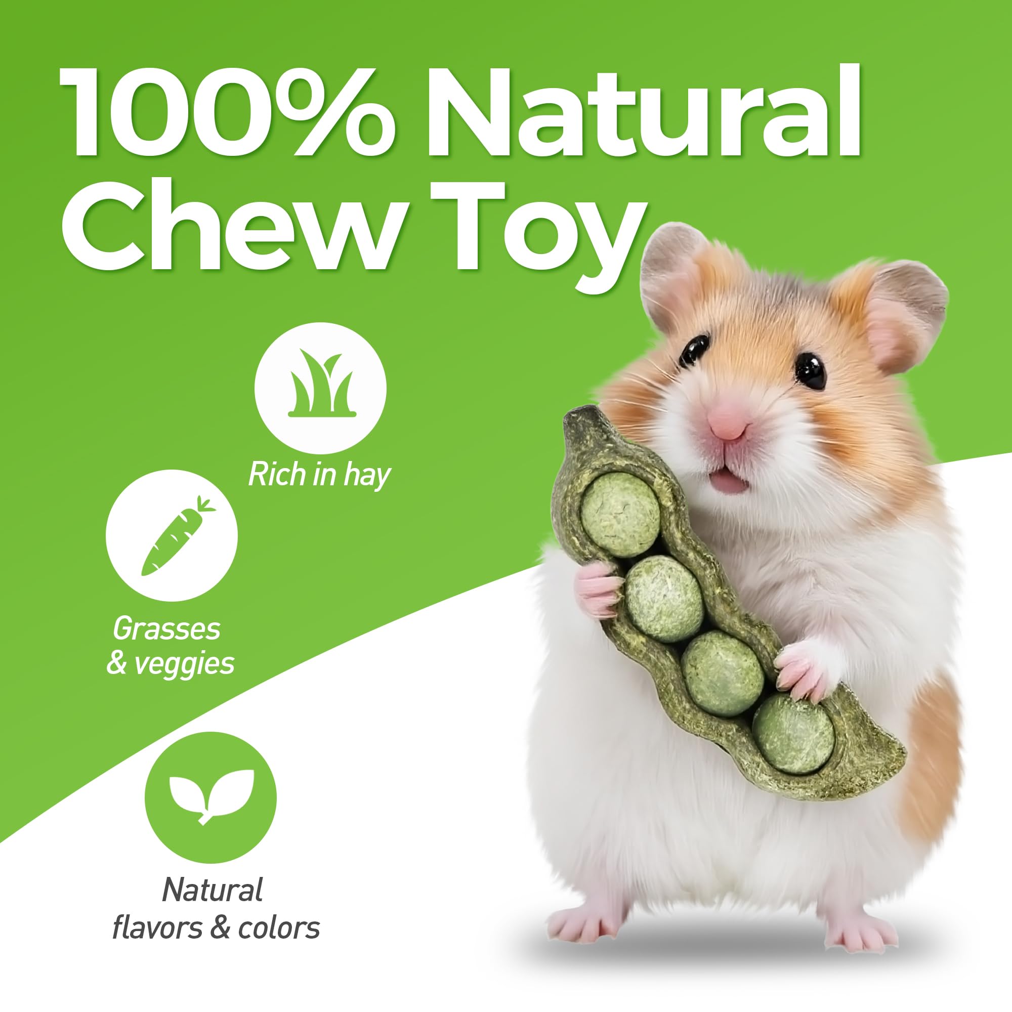TEEWY juguete en forma de vaina de guisante, estimula la masticación natural