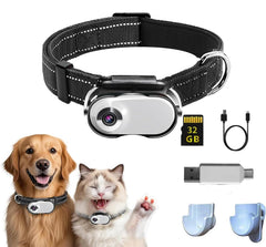 TEFIRE dog camera collar 1080p captures crisp footage of your pet’s adventures.