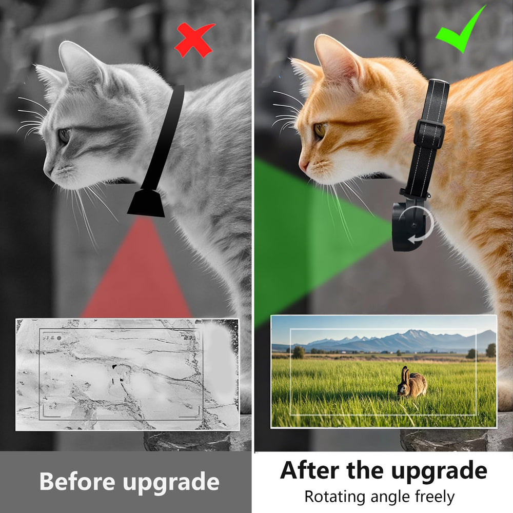 TEFIRE dog camera collar 170° wide angle broadens park scenes for more moments.