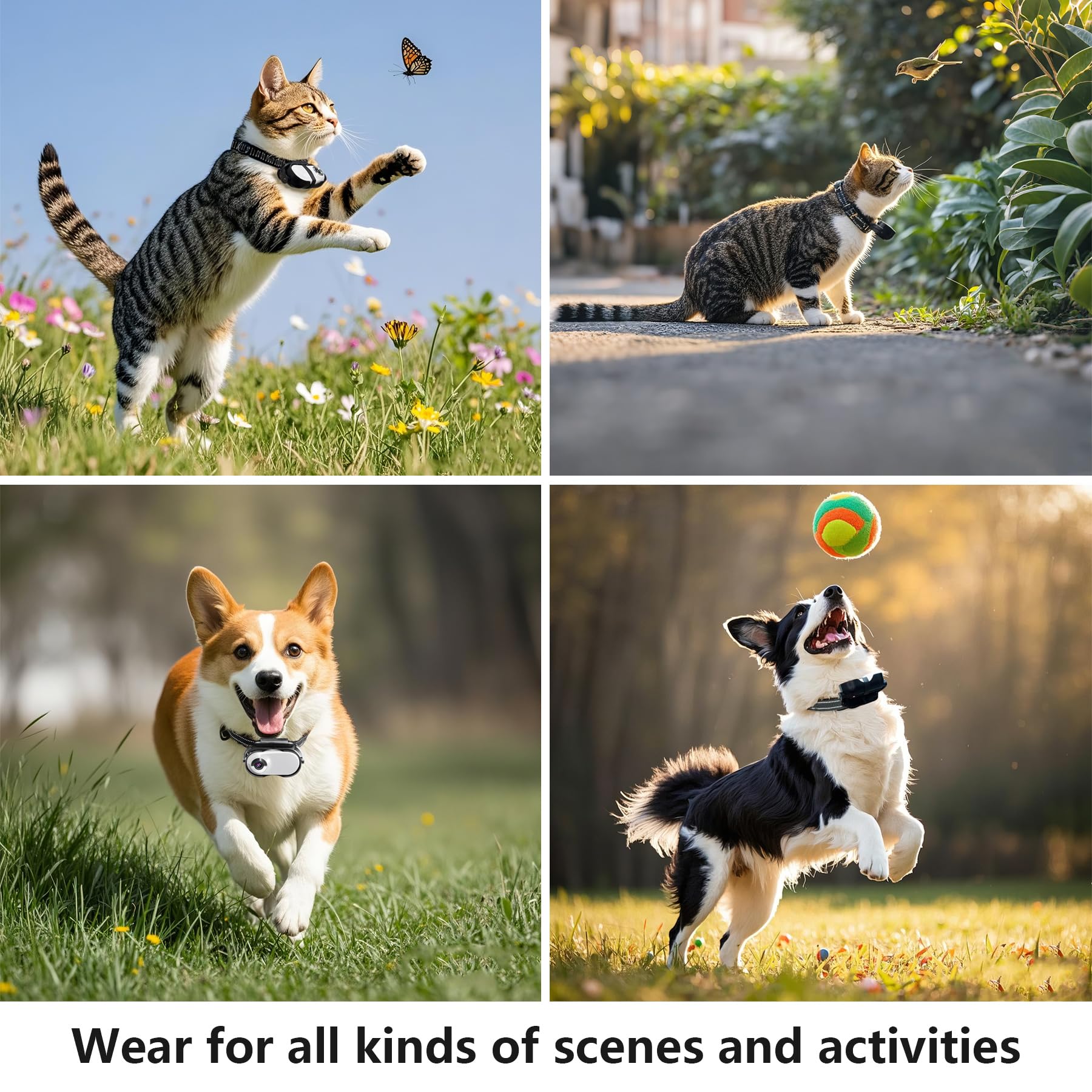 TEFIRE lightweight 50g design prioritizes pet comfort while capturing footage.