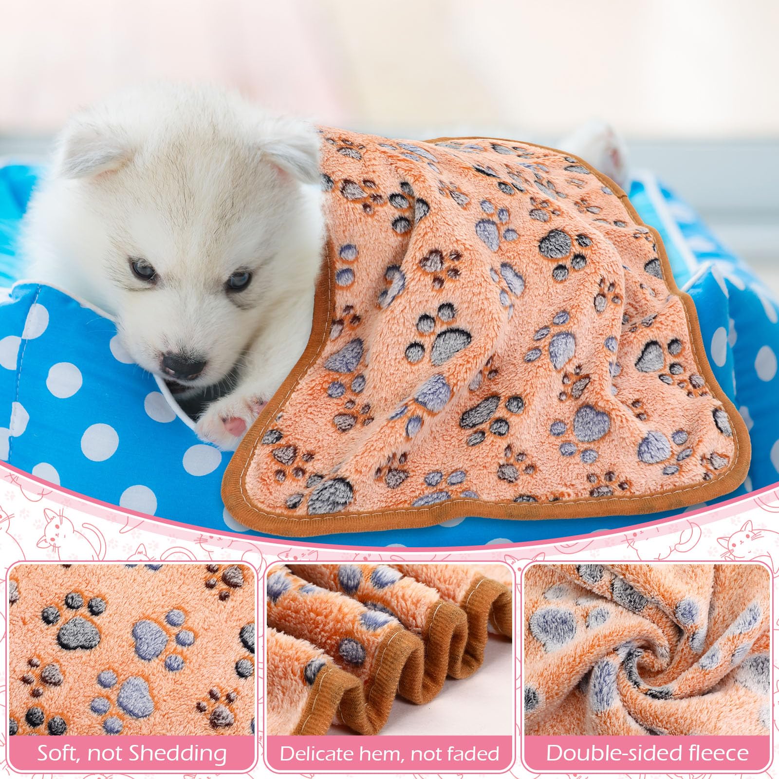 Tegeme manta de 23 x 16 pulgadas, tamaño ideal para mascotas pequeñas.