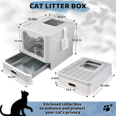 Tehoao caja-arena acero inoxidable: superficie fácil de limpiar y duradera.
