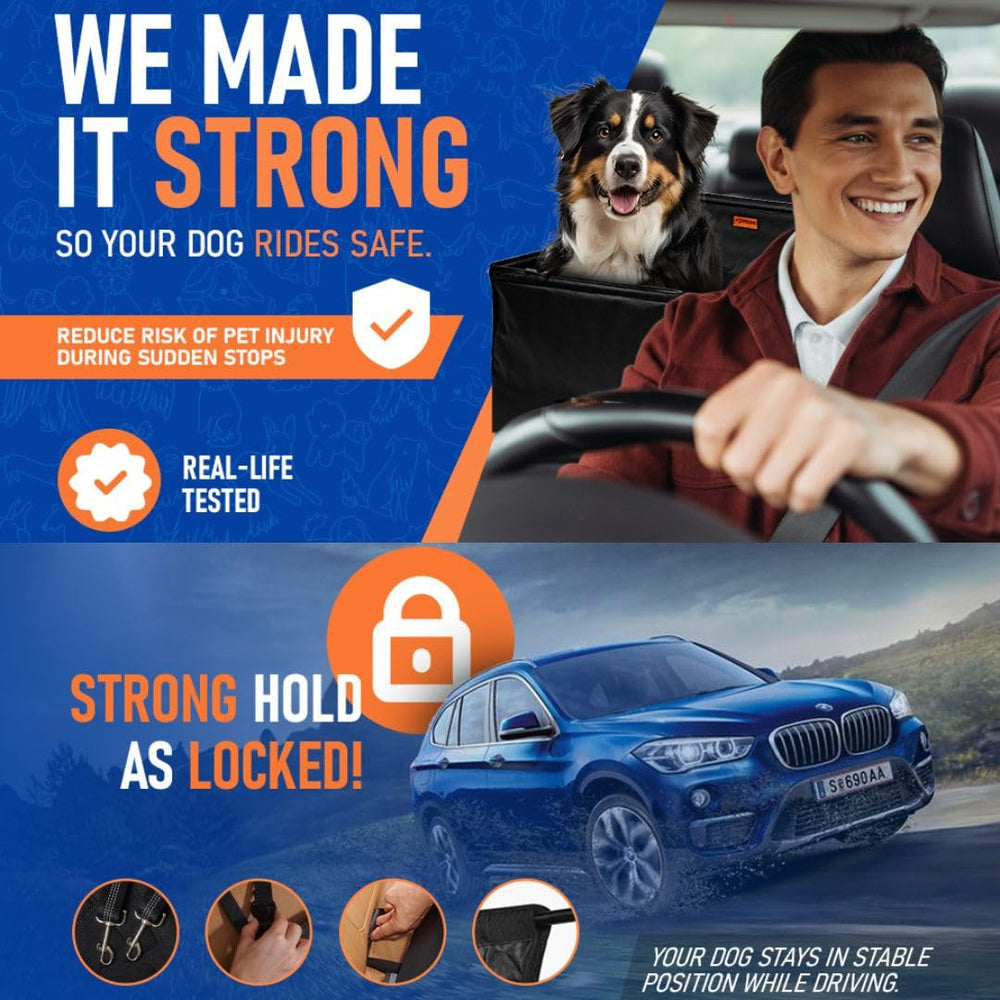 Protección interior del vehículo con el asiento para perros de TekiWoof.