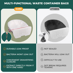 TELEGLO bolsas LDPE resistentes, protección contra desgarros y filtración.