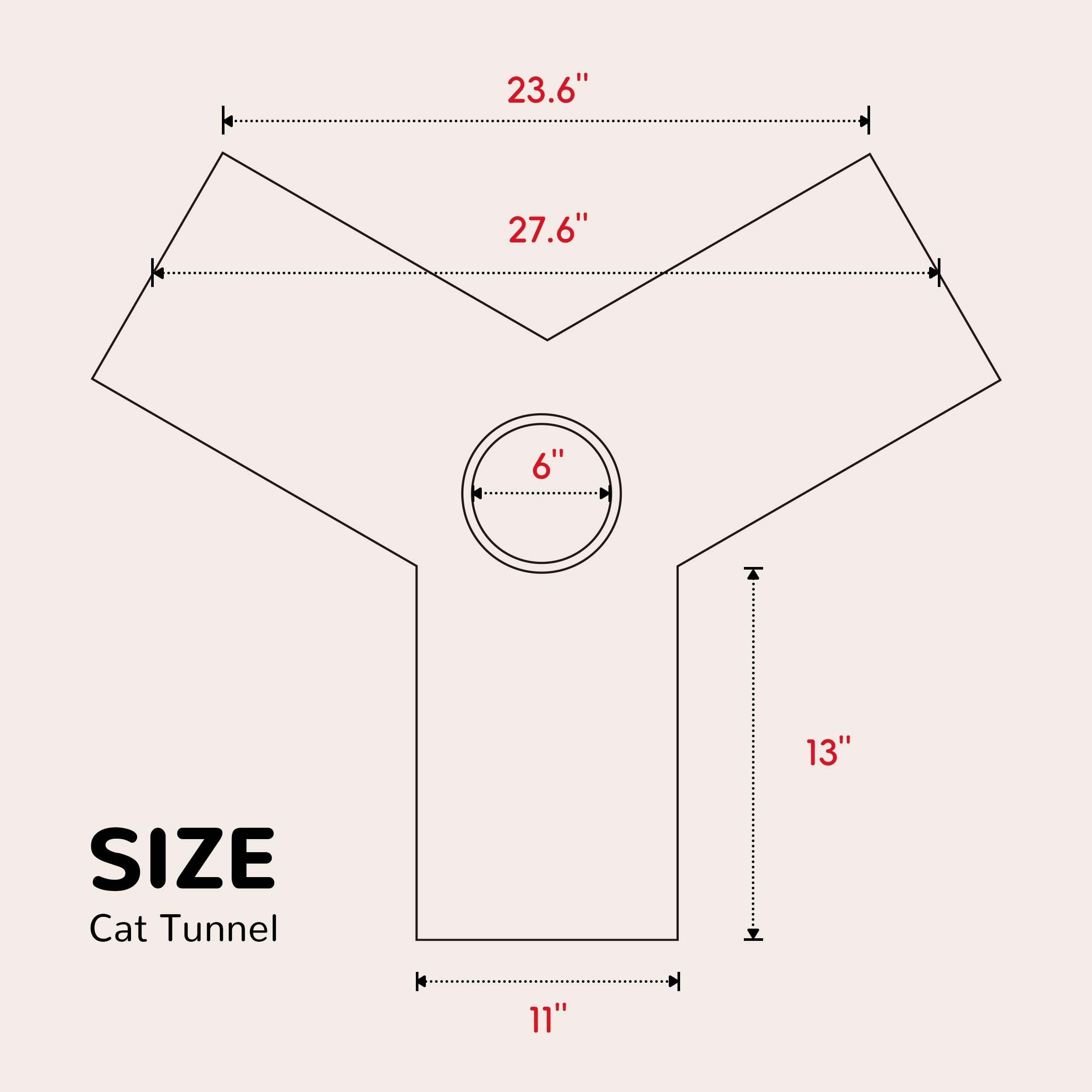 Tempcore túnel para gatos con bola colgante, añade elemento interactivo.