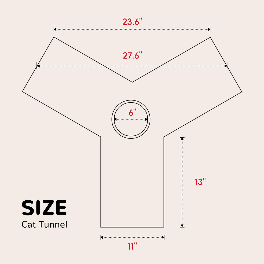 Tempcore túnel para gatos con bola colgante, añade elemento interactivo.