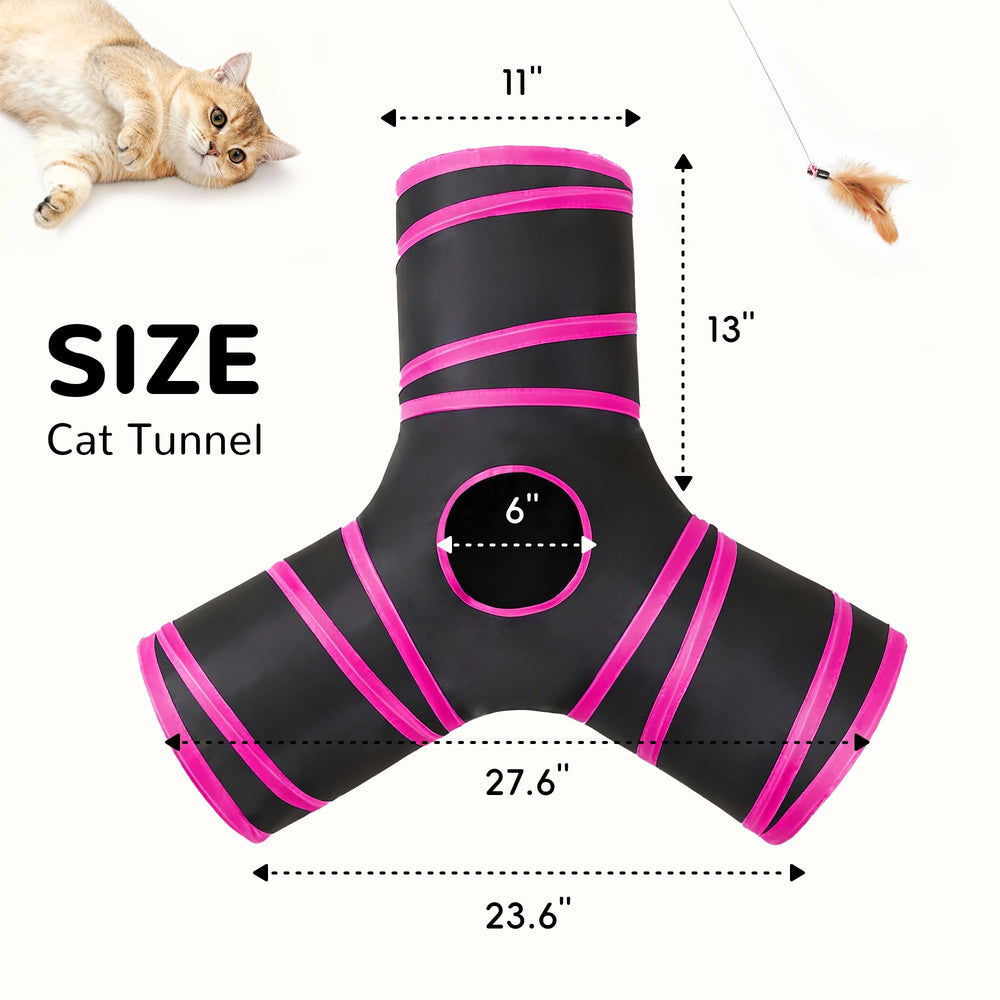 Tempcore tuneles-gatos plegable y portátil ideal para viajes.