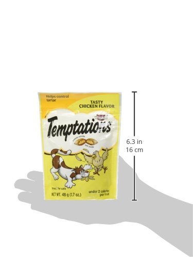 Temptations para gatos, sin sabores artificiales, experiencia de snack más natural.