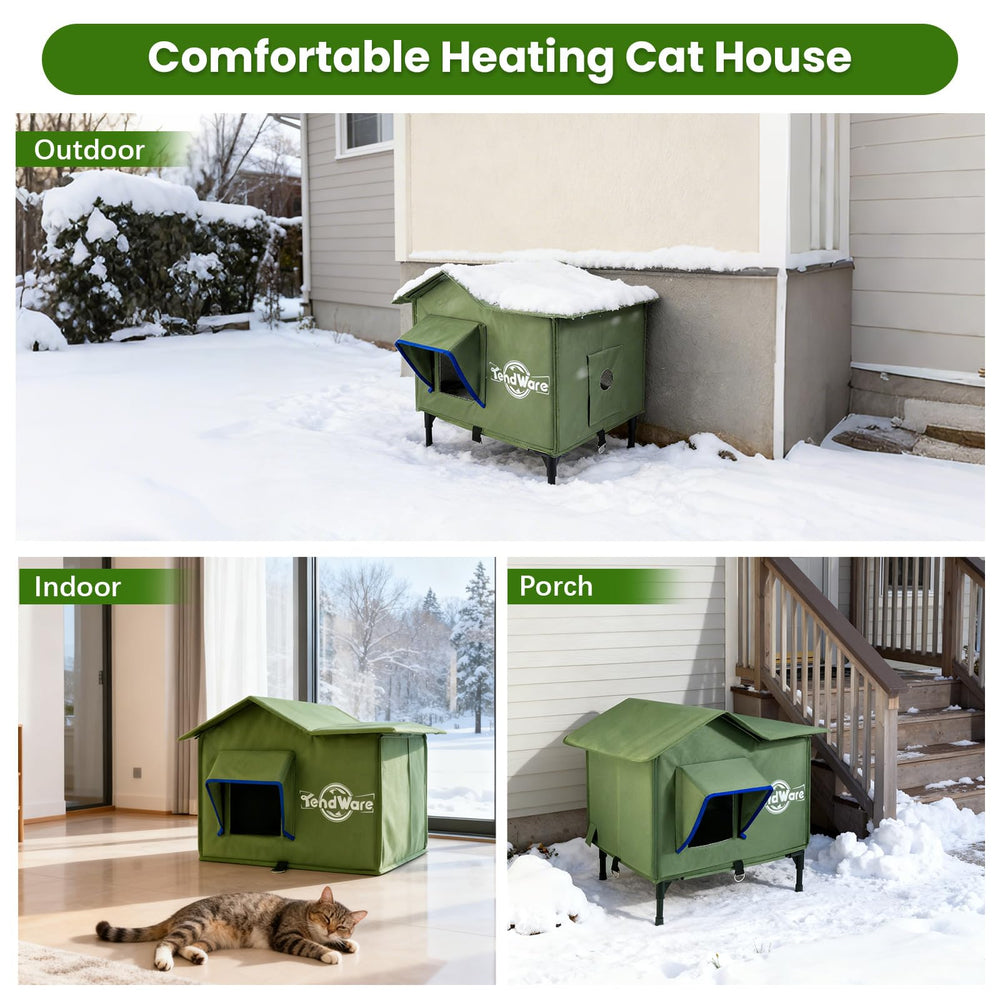 Tendware uso-indoor-exterior-casa-gato adaptable a porches garajes.