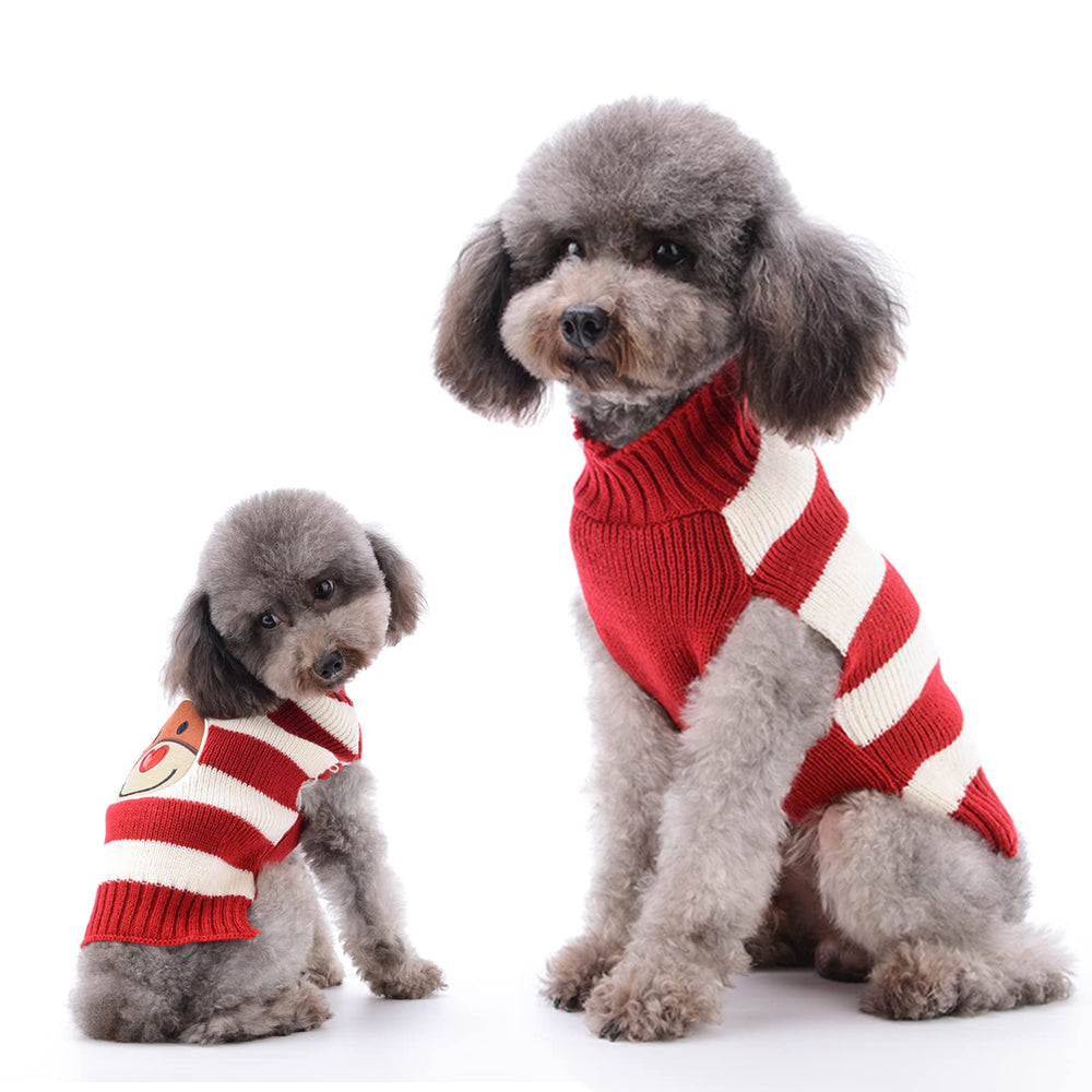 TENGZHI suéter perro navidad reno uso diario, mantiene a la mascota cómodo.