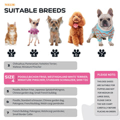 TEOZZO botas rosa para patitas con protección de suelos y superficies duras.
