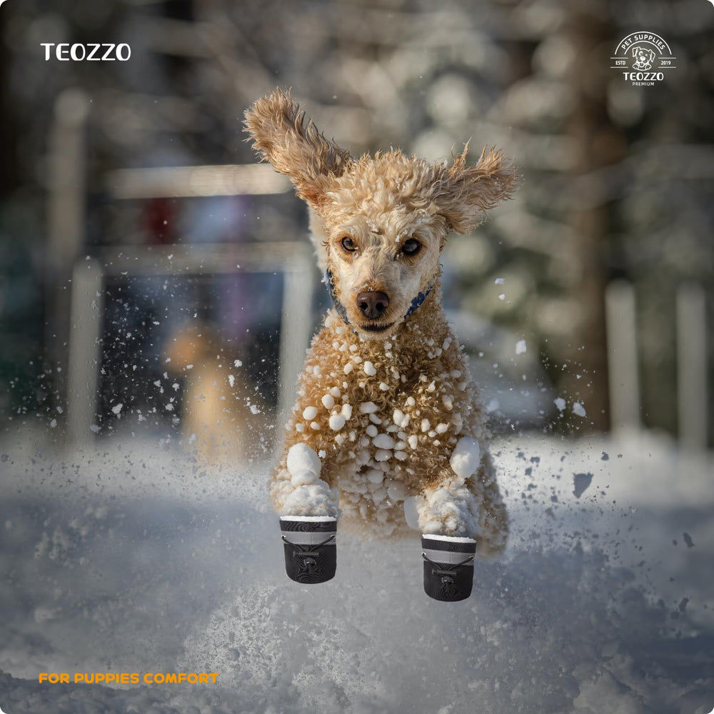 Teozzo botas para perro con suela antideslizante para seguridad