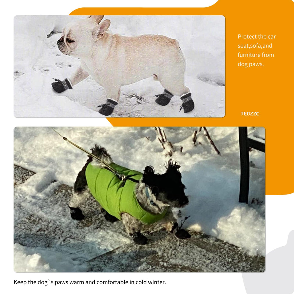 Teozzo botas para perros pequeños y medianos, uso interior y exterior.