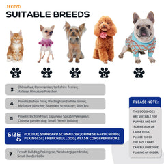 Teozzo botas para perros, suela antideslizante para superficies lisas y estables.
