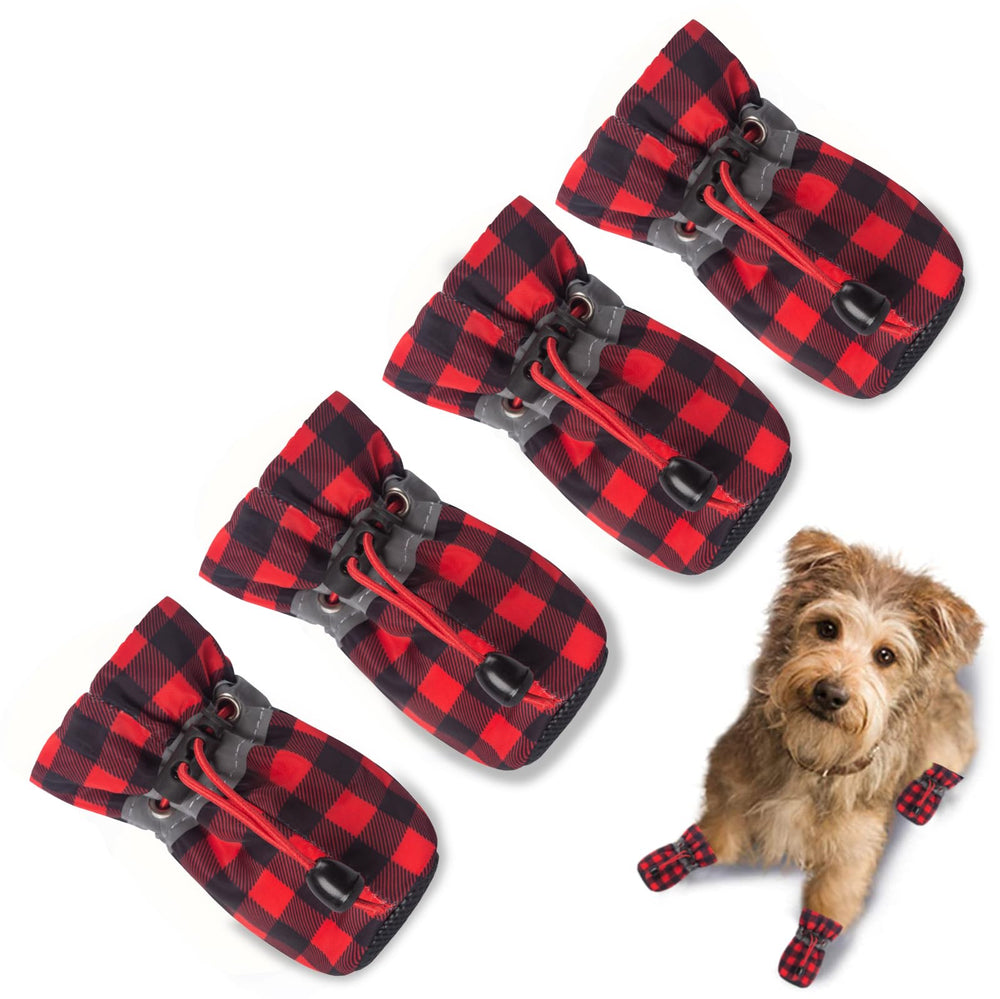 TEOZZO zapatillas para perro con forro suave, confortables en casa.