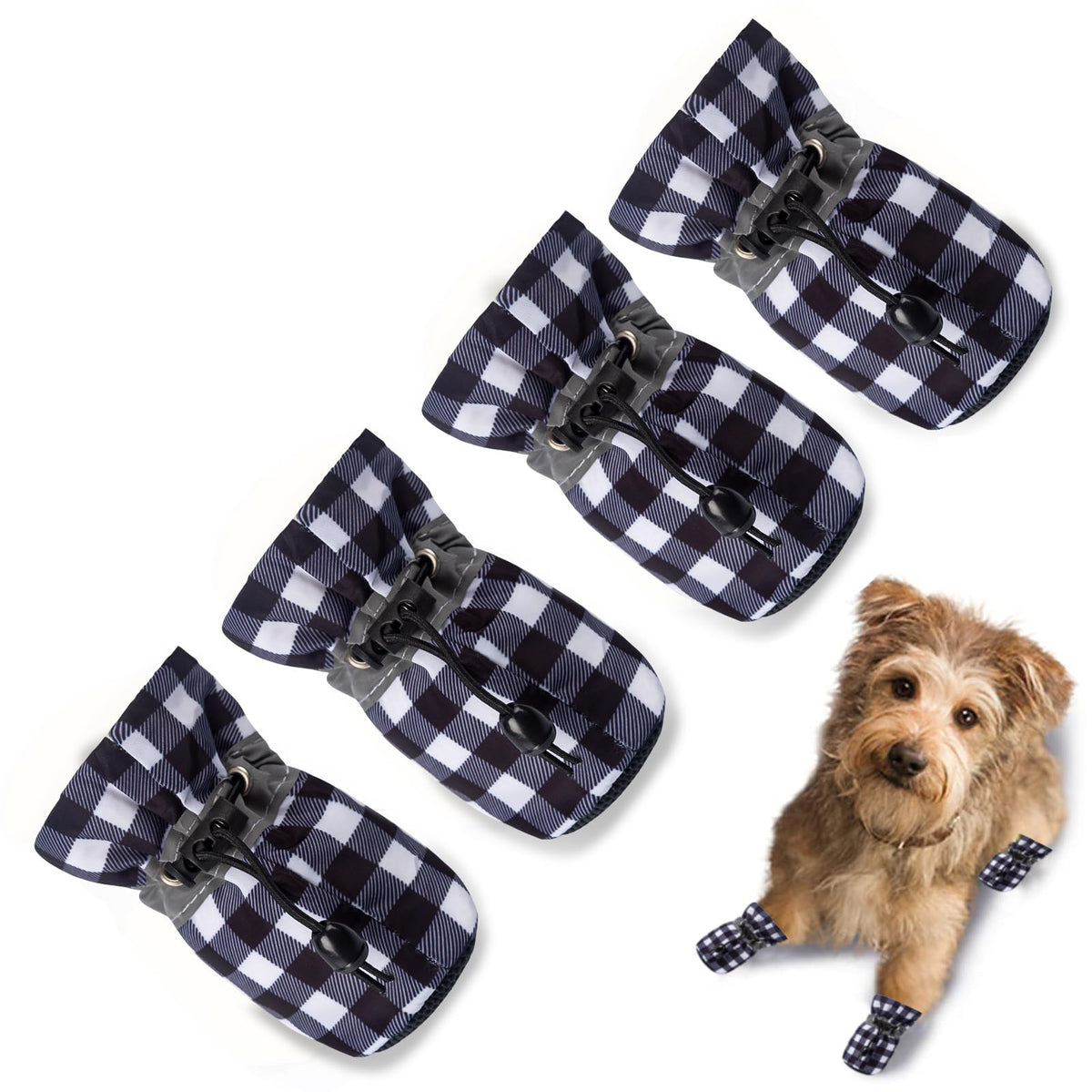 TEOZZO zapato para perro con suela antideslizante para interiores y exteriores.