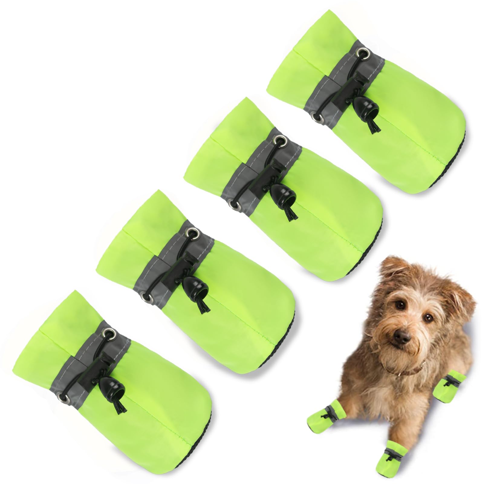 TEOZZO Zapatos para perros, tamaño 5, ajuste cómodo para caminatas al aire libre.