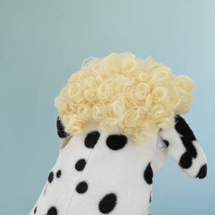 Peluca Tessveya para perro, estilo navideño, para fiestas y fotos.