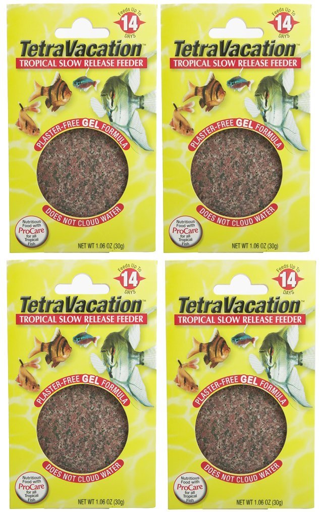 Alimentador Tetravacation de 14 días para peces tropicales, ideal para viajes.