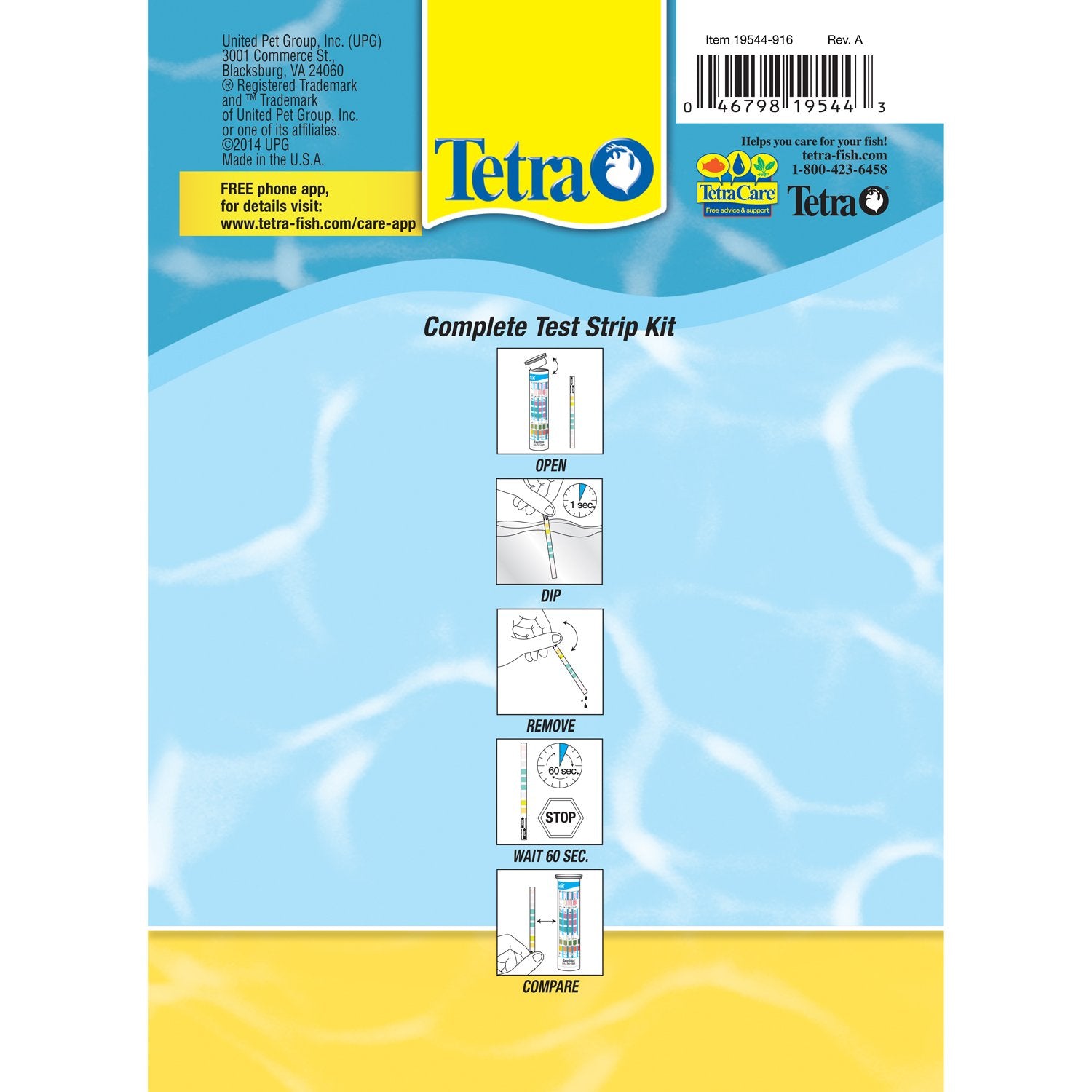 Tetra EasyStrips prueba el amonio para evitar niveles peligrosos en el acuario.