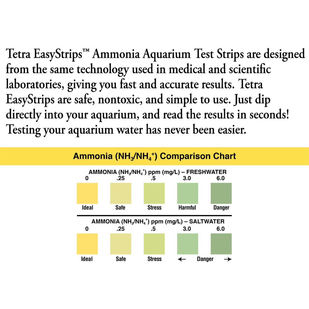 Tetra EasyStrips verifica la dureza y KH para equilibrio del agua.